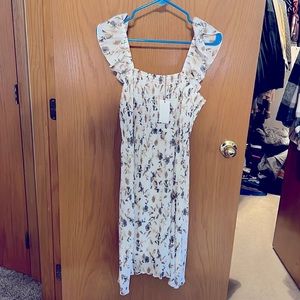 floral smocked dress